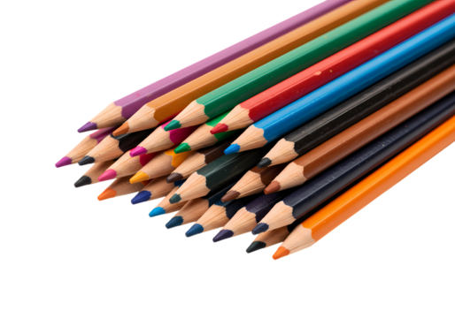 Vibrant colored pencils ready for creative projects - Powered by Adobe