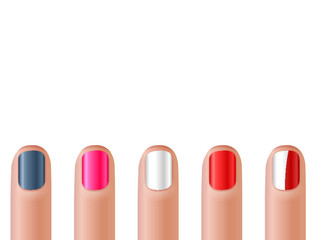 Fingernail manicure set