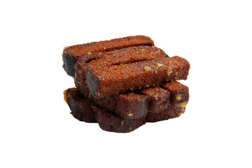 Rye croutons. Transparent.