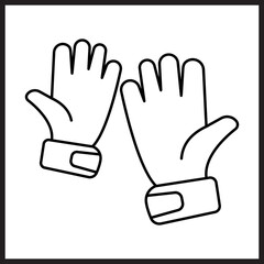 Gloves icon desigbn
