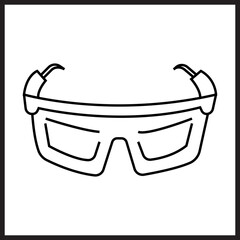 Safety Goggles icon desigbn