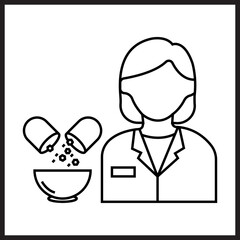 Pharmacist icon desigbn