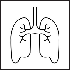 Lungs icon desigbn