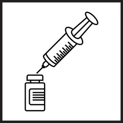 Vaccine Vial icon desigbn