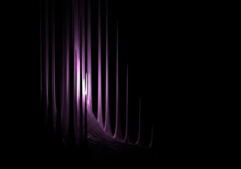 Abstract Purple Lines on Dark Surface