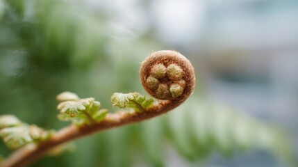 Close-up of a fern leaf. the leaf is in focus, while the background is blurred, making it difficult to make out any other details.
