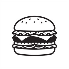 fast food illustration silhouette