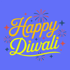 Vibrant diwali celebration illustration with traditional elements and festive lights.