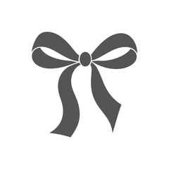 Elegant Black Ribbon Bow, Vector Silhouette, Minimal, Decorative, holiday decoration, Gift Wrapping Designs, Stylish, Graphic Design, Classic, Designers, Vector Icons, Simple Ribbon Bow, symbols,