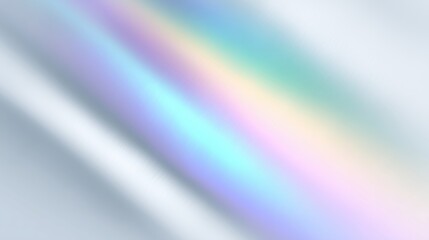 Abstract holographic background with soft gradient colors, featuring iridescent reflections and smooth textures, creating a visually captivating and modern design concept for various applications