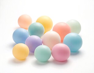 Pastel Spheres - A Collection of Softly Colored Balls.