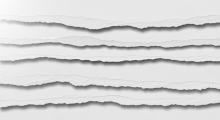 Fototapeta premium Torn paper edges with shadows, creating a textured and layered effect.