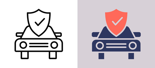 Car Insurance whitegrey icon