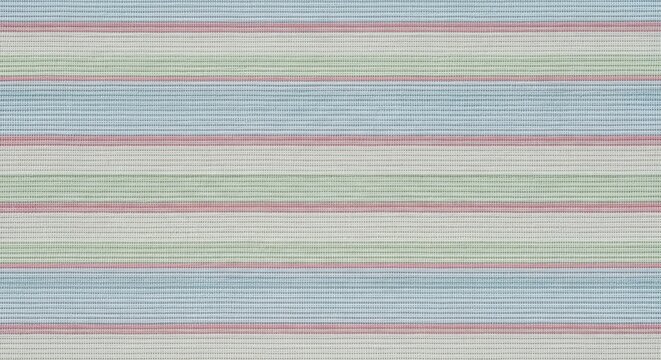 A seamless pattern of thin horizontal stripes in pastel shades of blue, green, and pink.