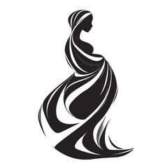 pregnant woman illustration