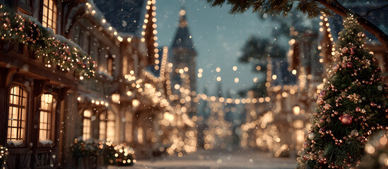 Happy New Year. Christmas and New Year holidays background, winter season.