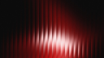 Glass effect red gradient background on black background with evenly distributed noise grains on the surface