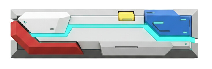 Gundam Style Mecha Symbol -, Futuristic Sci-Fi Alphabet, Mechanical Robot Font, Symbol - in Mecha Armor Design, Cyborg Alphabet, Geometric Symbol - with High-Tech Details, Isometric View.