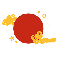 Lunar New Year Sunset With Cloud