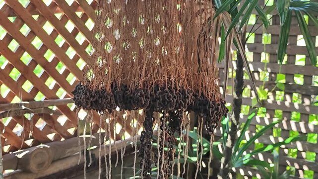 Fishnet or cast net for fishermen.