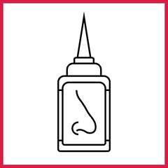 Nasal Spray icon desigbn