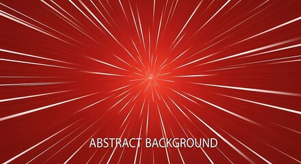 Abstract red background with radiating white lines creating a dynamic and energetic effect.