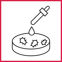 Petri Dish icon desigbn