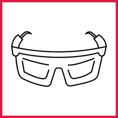 Safety Goggles icon desigbn