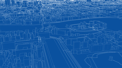 Urban Blueprint Cityscape