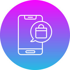 Mobile shopping Icon