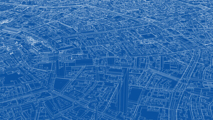Intricate Urban Blueprint