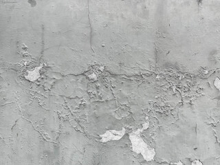 Cracked Gray Wall Texture with Weathered Surface
