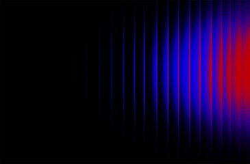 Mesmerizing gradient waves with vibrant red and blue hues perfect for modern designs backgrounds