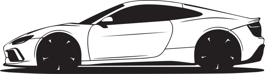 vector illustration of sports car