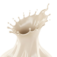 milk splash isolated on white background