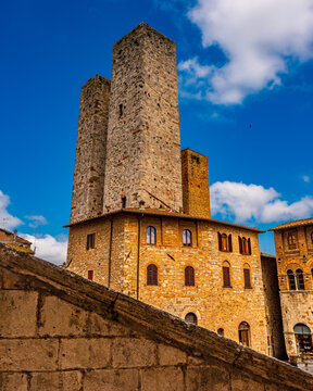 Altstadt San Gimignano, San Gimignano, Toskana, Italien