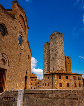 Altstadt San Gimignano, San Gimignano, Toskana, Italien