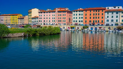 Selbstklebende Fototapeten Mediterranes Europa Stadtansicht, Livorno, Livorno, Italien  © Hermenau