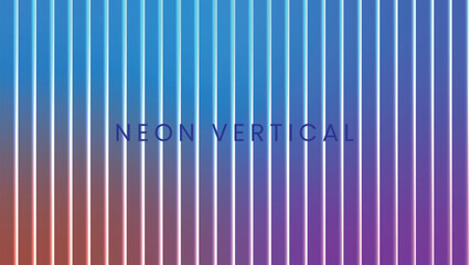 Vertical neon lines gradient abstract background isolated on white background