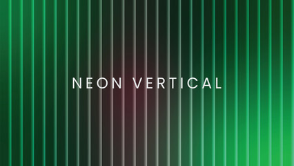 Green neon vertical lines abstract background isolated on white background