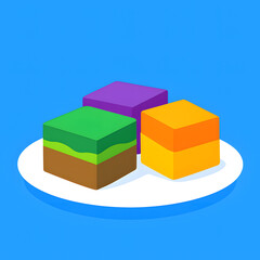 Obraz premium Pudding dish bazaar ramadhan in malaysia