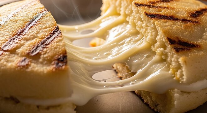 Arepa - Venezuelan arepa stuffed with cheese