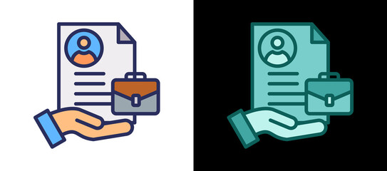 Employee Hiring twinstyle icon