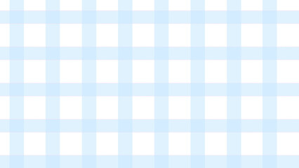 Blue and white plaid fabric texture background. Seamless pattern checkered wallpaper.	