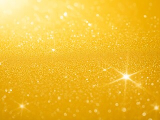 background is golden yellow, beautifully lit and sprinkled with glitter