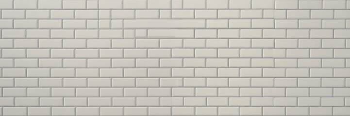 Naklejka premium A seamless pattern of light gray subway tiles with visible grout lines, creating a clean and modern texture