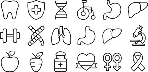 Medical Health Icons Collection