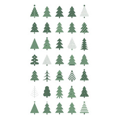 Obraz premium christmas tree vector illustration