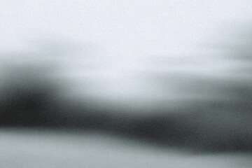 Monochromatic palette of foggy whites and gray background