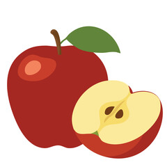 Very beautiful apple illustration